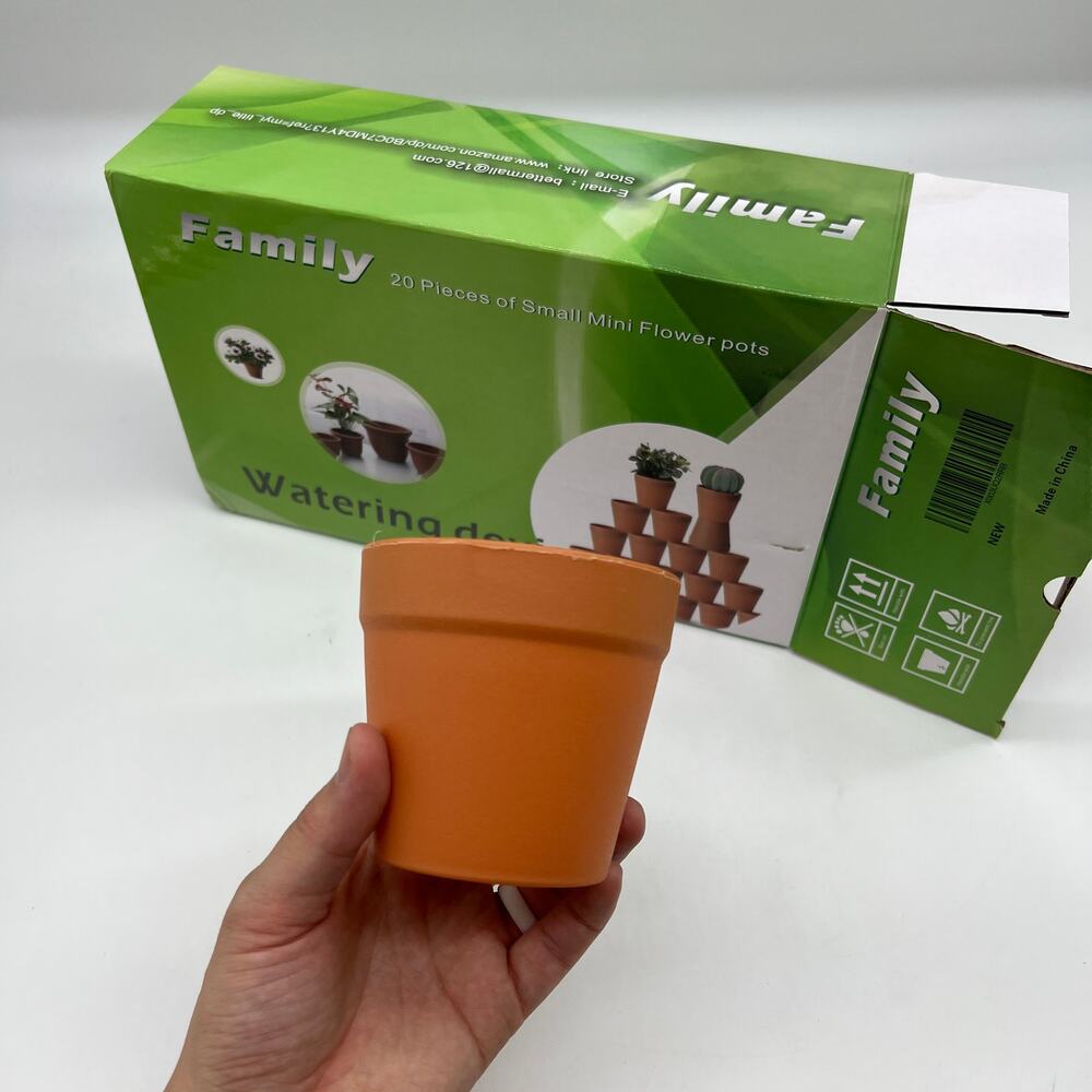 20pc Plant Nursery Pots 20 Pack, with Drain, Succulent Seedling Planter